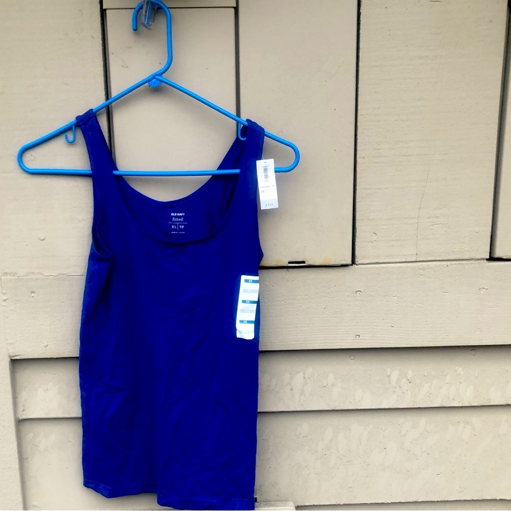 New blue tank top